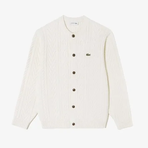라코스테 M LACOSTE 남성 변형 케이블 크루넥 가디건 AH554E-56G XFJ +할인쿠폰