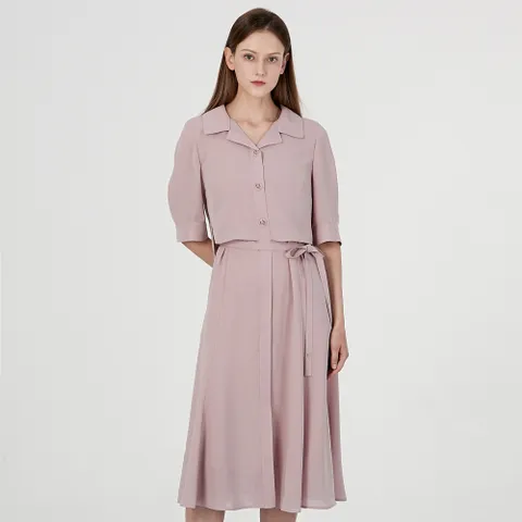 [KEITH] 벨티드 셋업 롱 원피스 KE25A1FRDS771 +할인쿠폰