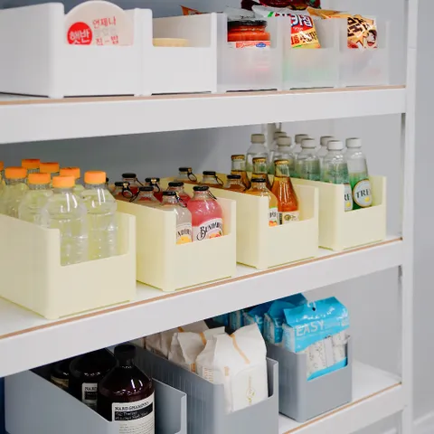 와이드 팬트리 수납정리함 대형 4개