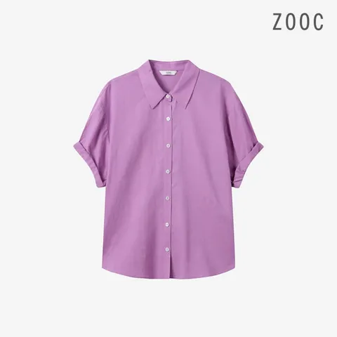 [ZOOC] 소매 롤업 카라넥 셔츠 VO_V252MSC931 +할인쿠폰