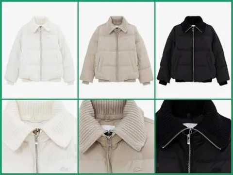 [현대백화점] [라코스테여성]25FW스웨터 카라 구스다운 점퍼BF653E-55N +할인쿠폰