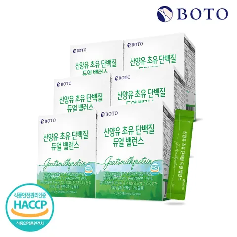 [보뚜] 산양유 초유 단백질 듀얼 밸런스 분말스틱 30포 x 6박스 +할인쿠폰