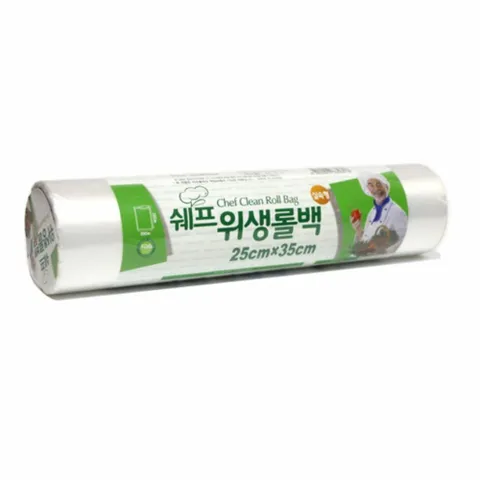 쉐프 롤백 위생백 비닐백 대용량 롤팩 25x35 100매