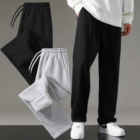 아트박스/내마우스 융털일자팬츠 빅사이즈 남성 트레이닝복 겨울 기모 - 현대Hmall