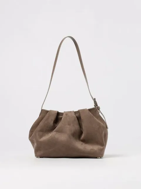 해외배송 25FW 더모아레 숄더백 TMFW25LRSUE58 Mud