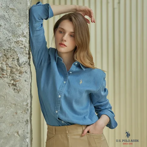 [25FW 최신상][U.S. POLO ASSN.] USPA 여성 데님셔츠 2종 (HUPF259201) - 현대Hmall