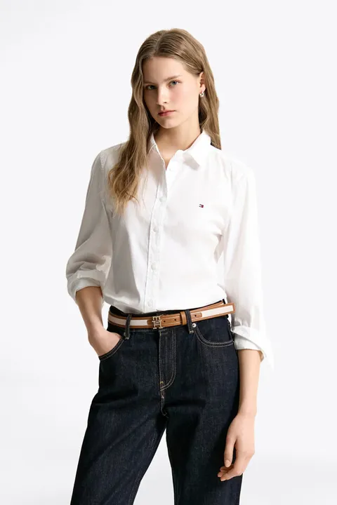 [현대백화점] [타미힐피거여성] T22F0WSH01CWT2 레귤러 스트레치 옥스포드 셔츠 +할인쿠폰