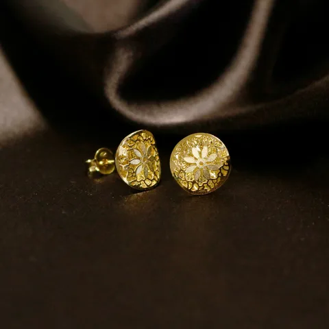 [100% MADE IN ITALY](골든클레프) 18K 플라워 클래식 이어링 +무이자12개월