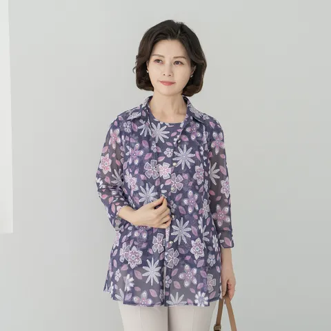 엄마옷 마담4060 앙상블세트 중년여성 데일리 빅플 -YEN2604002- +할인쿠폰