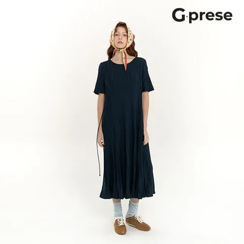 [G.prese] 지프레세 플리츠 원피스+슬립 2종세트 +무이자6개월