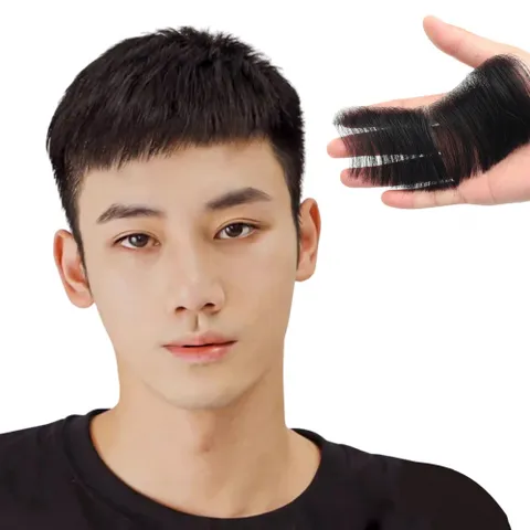 인모 헤어 부분가발(접착면2.5cm) 16x4cm