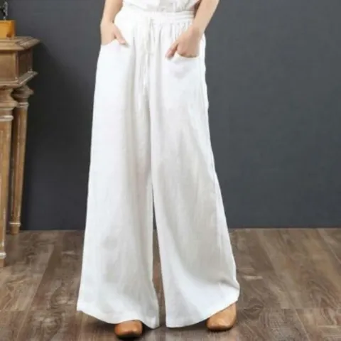 여성 일상복 린넨 와이드 팬츠 - 현대Hmall