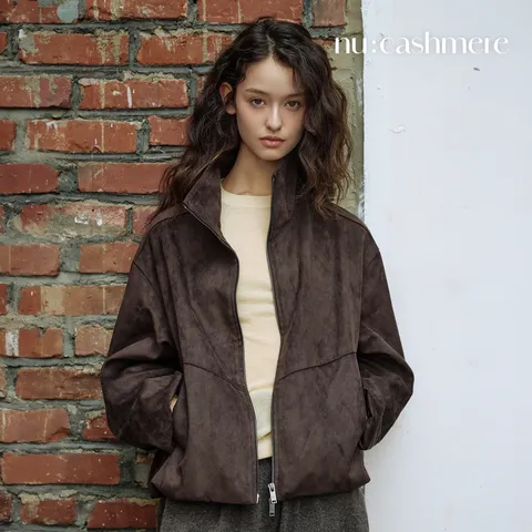 [ 최신상]누캐시미어 26FW FAUX 스웨이드 블루종 점퍼 1종 +무이자5개월