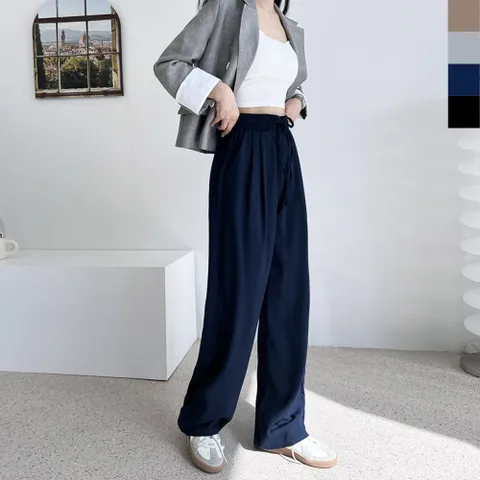 GSS L101W 여자 퓨어 린넨 핀턱와이드팬츠 +할인쿠폰