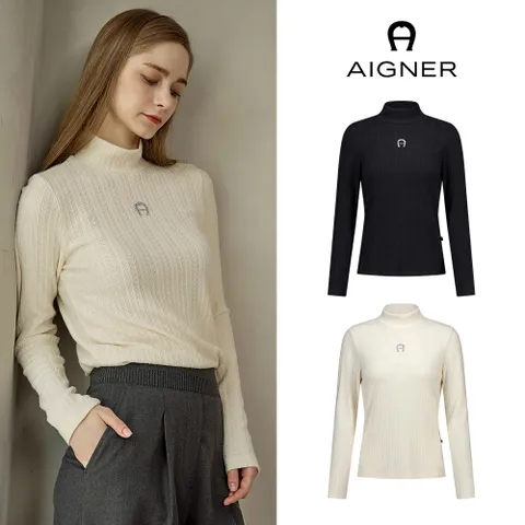 아이그너 24FW Capsule collection 여성 로고포인트 모크넥 니트 1종 