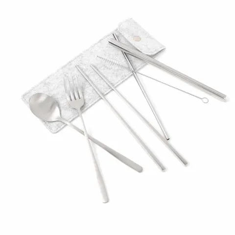 휴대용 GB01EH88 수저 6p세트(그레이) 휴대용숟가락 개인수저통