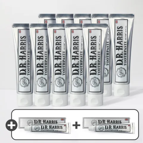 디알해리스 순도99.0% 은치약 120g 10개 + 여행용 60g치약 2개 증정