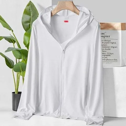 M 화이트 썸머룩 여성 후드점퍼 자외선차단 후드집업 +할인쿠폰