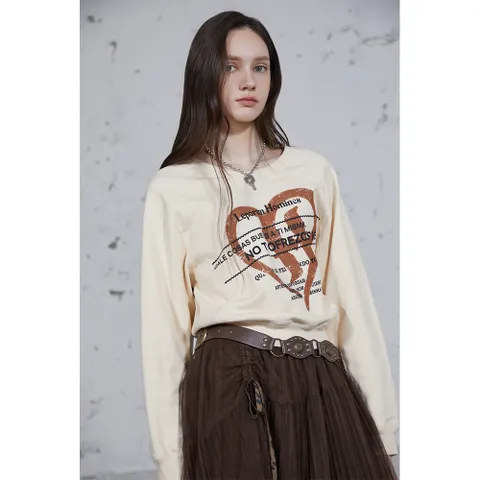 [현대백화점] [에고이스트] ER4CL061 절개 배색 스트랩 루즈핏 티셔츠 (25년 겨울)(구매고객 *머리끈* 사은품증정)