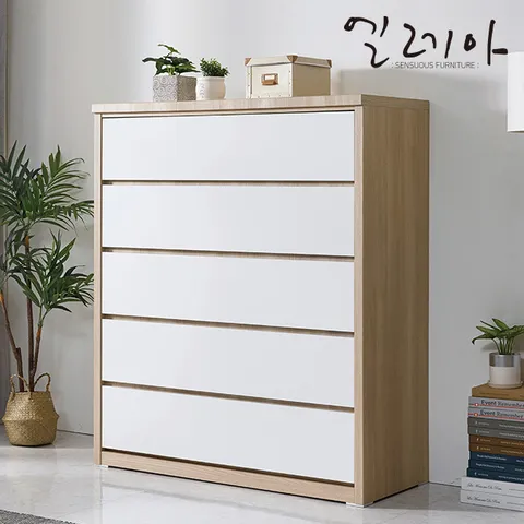 엘레아 멜론 광폭 1200 5단 서랍장