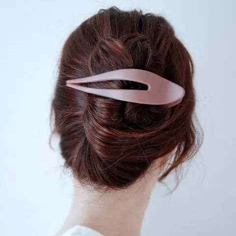 [리본크림][국산] 무광 2중 빗살 대왕집게핀 올림머리핀 /헤어핀4color