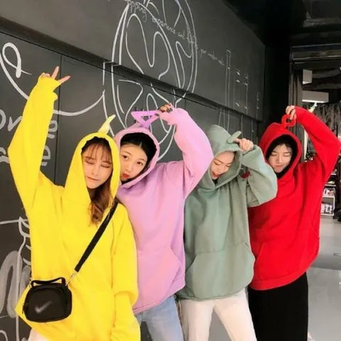 아트박스/갓샵 [텔레토비 후드티 4color 루즈핏 M∼2XL] 보라돌이뚜비 나나 뽀