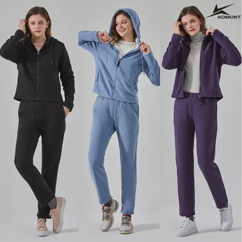 [KOMONT] 코몽트 여성 장모 플리스 상하 셋업 2종