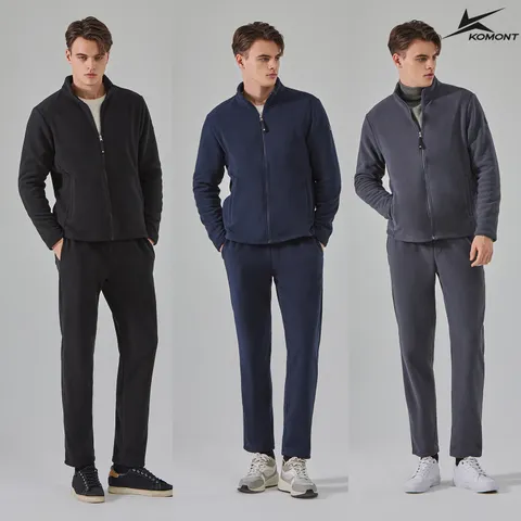 [KOMONT] 코몽트 남성 장모 플리스 상하 셋업 2종