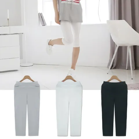 [sale] 데일리 블레싱 7부 스판 밴드 바지 팬츠