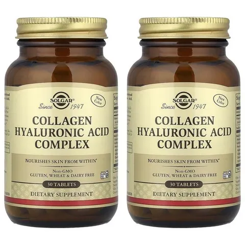 해외배송 Solgar 솔가 콜라겐 히알루론산 컴플렉스 30정 2개 Collagen Hyaluronic Acid - 현대Hmall