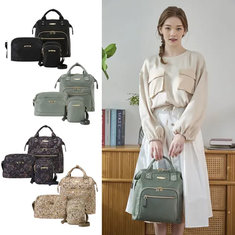 에버라스트 리사 백팩 미니 크로스백 3종 세트 나일론 경량 캐주얼 데일리 가방 3color - 현대Hmall