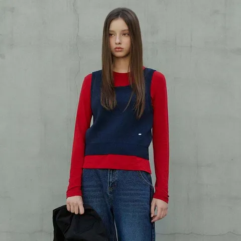 [현대백화점] [플라스틱아일랜드] 라운드넥 긴팔 티셔츠 (PR4CL065) +할인쿠폰