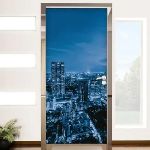 아트박스/꾸밈 ec395-현관문시트지_도시의빛나는밤 +할인쿠폰