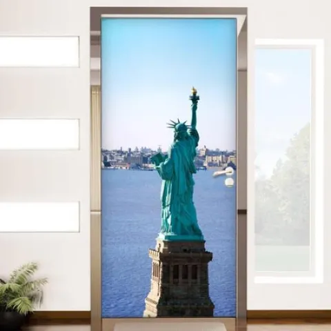 아트박스/꾸밈 ad921-현관문시트지_자유의여신상의뒷모습 +할인쿠폰