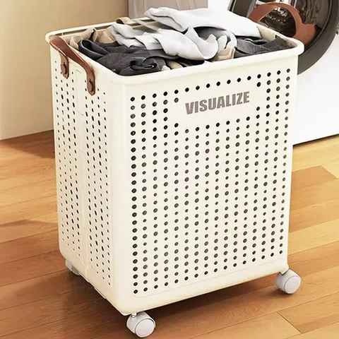 시나몬샵 접이식 이동식 빨래 세탁 바구니 통 함 햄퍼 (대)