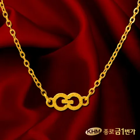 [종로금1번가] 목걸이 순금24K 주얼리 3.75g 더블G