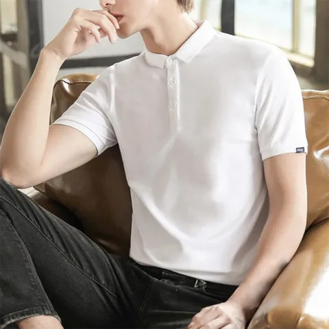 남자 봄 여름 데일리 캐주얼 댄디한 카라넥 티셔츠