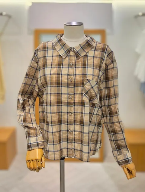 [현대백화점] [레코브] 뒷넥끈체크남방 LK61E9NB547X +할인쿠폰