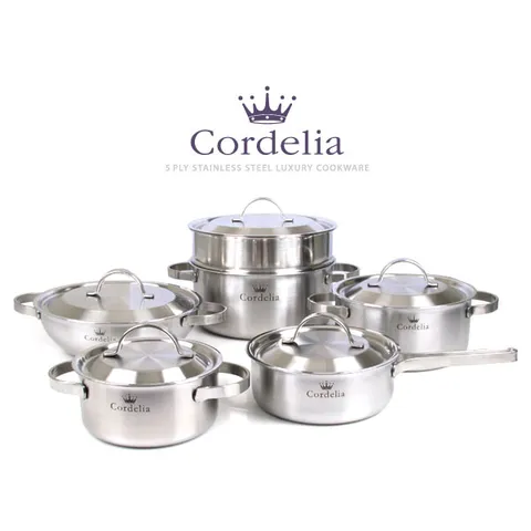키친아트 코델리아 통5중 스텐냄비 6종세트