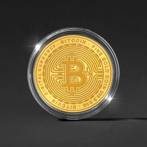 [골드팡] 24k 금테크 비트 코인 순금코인 0.1g