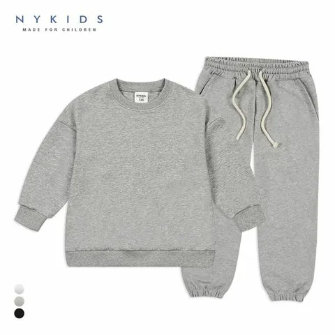 [보리보리/NY KIDS]NY KIDS 무지 조거 상하복세트(오버핏)