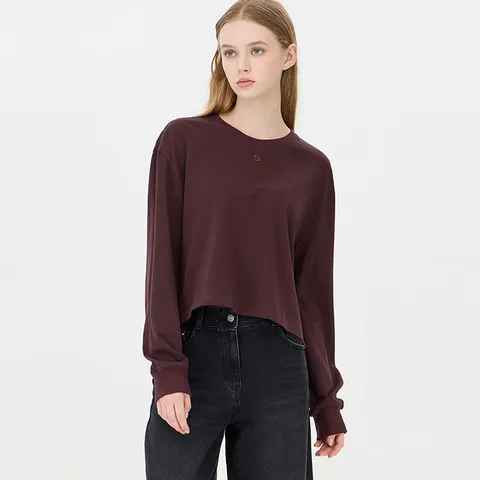 [시슬리] 뉴버니 져지 크랍 티셔츠_SATS12441WI +할인쿠폰