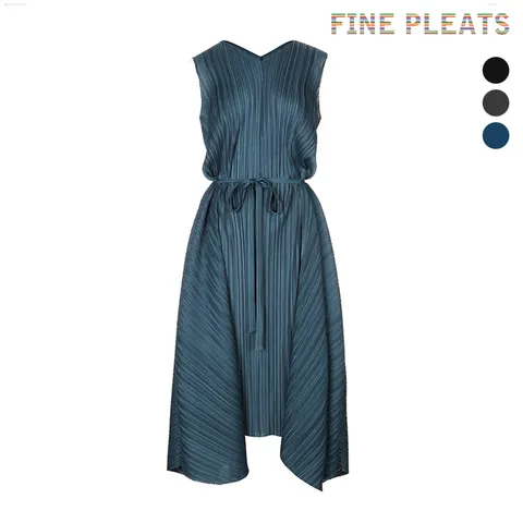 [백화점동일브랜드] 피네 플리츠 뉴 리본 민소매 원피스 [3컬러]