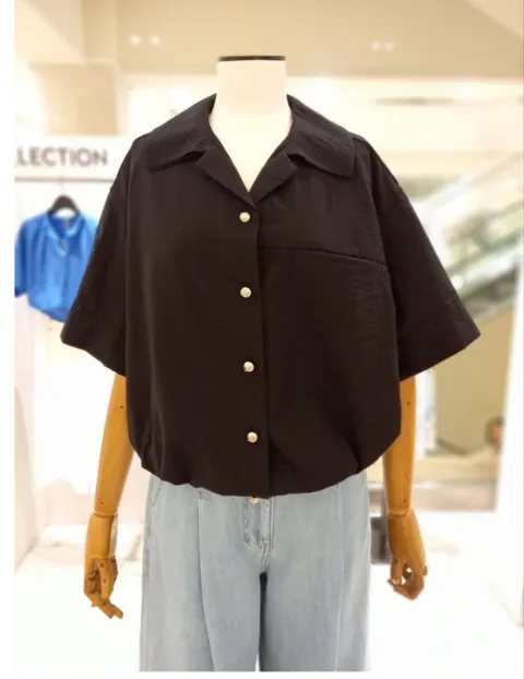 [현대백화점] [아이잗컬렉션] 루즈핏 점퍼형 블라우스(CR6E0BL231)