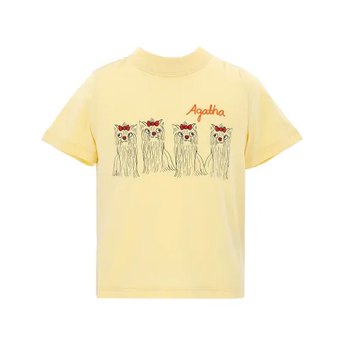 미니로디니 2472014323 (Agatha dogs sp ss tee) 아가타 도그 아동 반팔티 +할인쿠폰