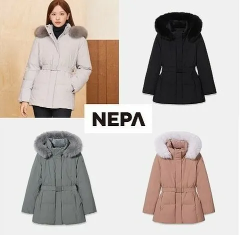 [현대백화점] [네파}{등산점퍼/패딩}7L82072여성프리미아 벨티드미드 다운자켓({택가 599.000원})