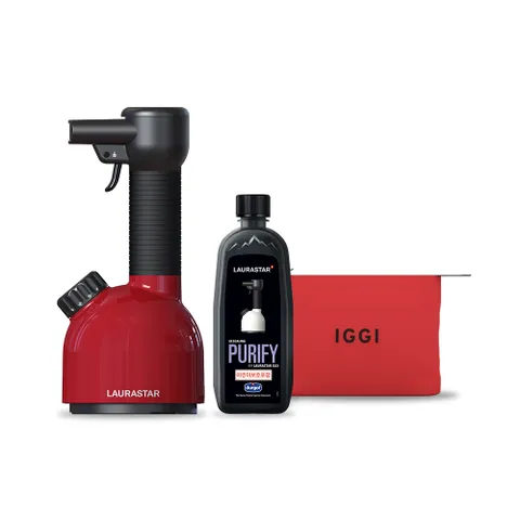 로라스타 이기(IGGI) 스티머 (레드) 스위스프리미엄 스티머+전용파우치+석회질제거제