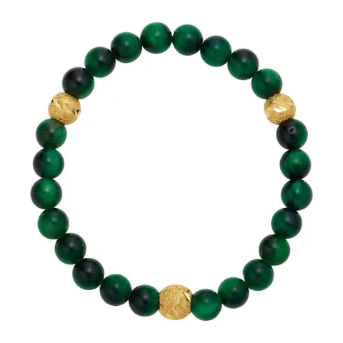 [한국금다이아몬드] 남자 순금 볼 팔찌 쓰리 컷팅 호안석 24K 3.75g +할인쿠폰