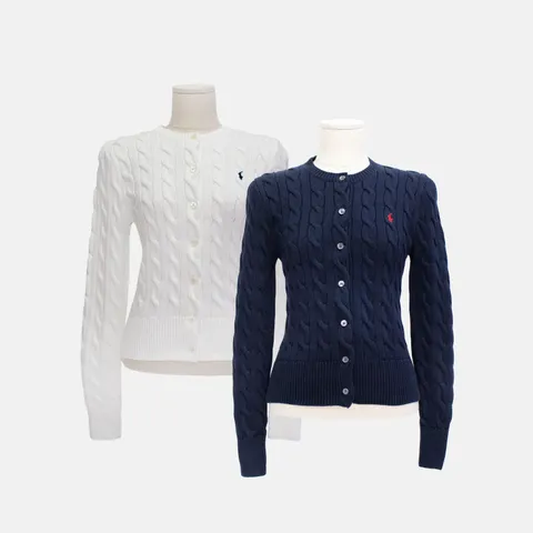 (폴로랄프로렌) 케이블 라운드 가디건 (211891643) +무이자3개월