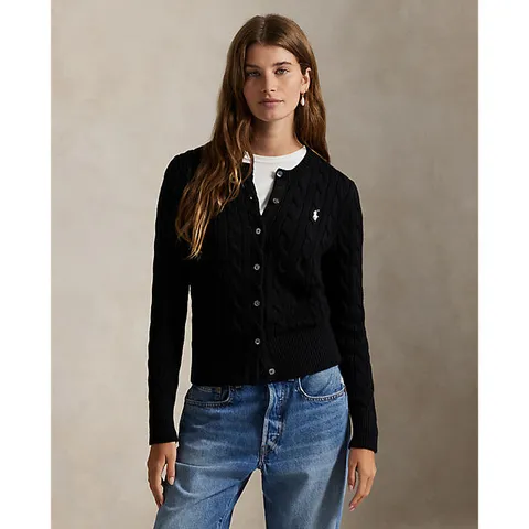 [현대백화점] 폴로 랄프 로렌 여성 케이블 니트 코튼 크루넥 카디건(WMPOSWENDW20460001)